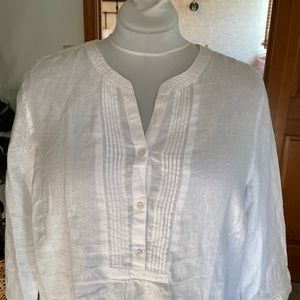 Talbots 100% Linen Tunic XL
